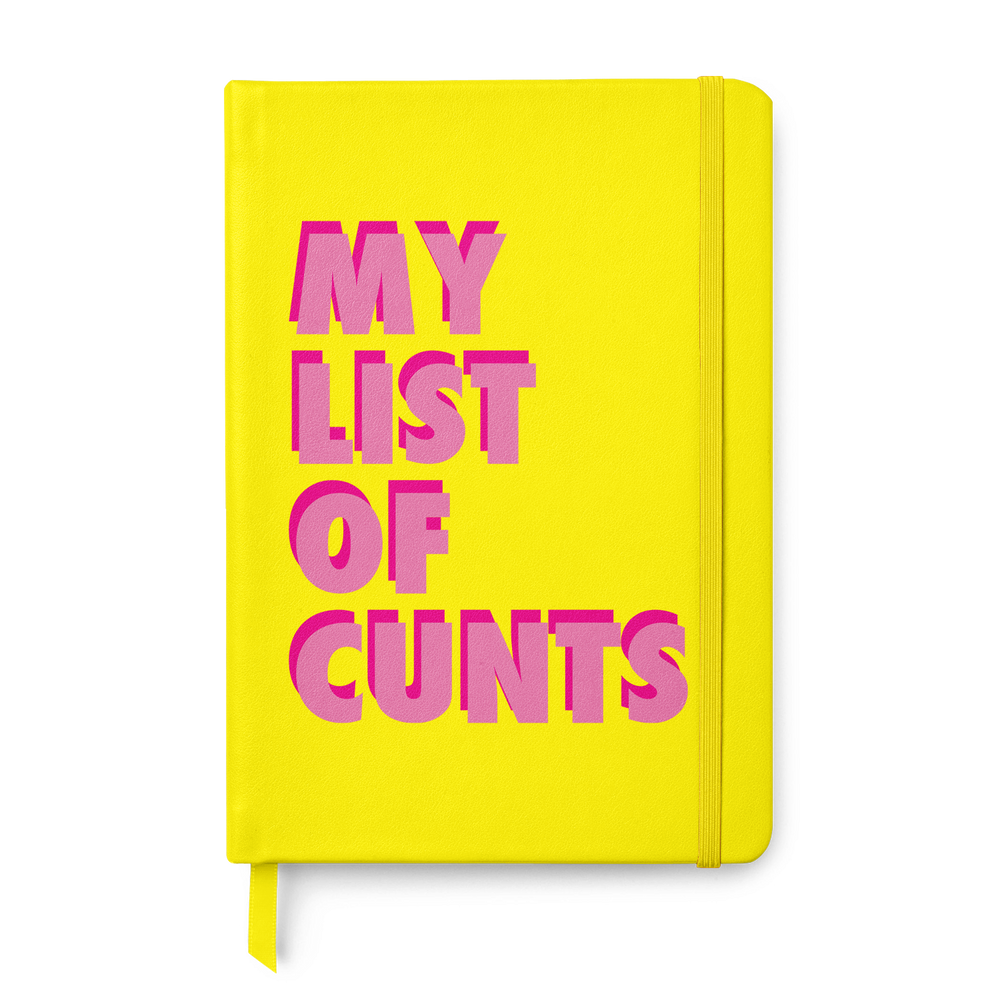 List of Cunts Leather Style Notebook #1 image